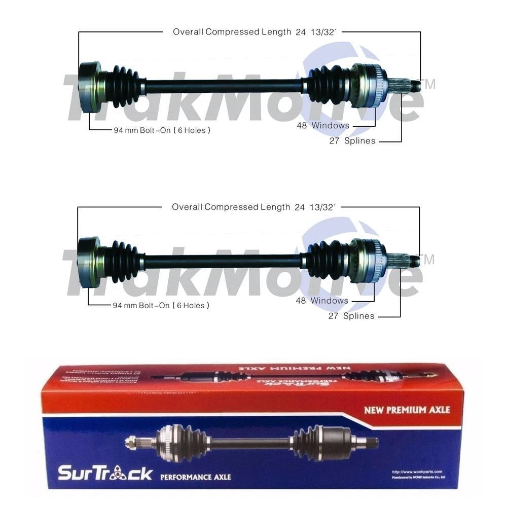 Set of 2 Rear CV Axle Shafts for BMW E36 318i 318is (1992–1999)