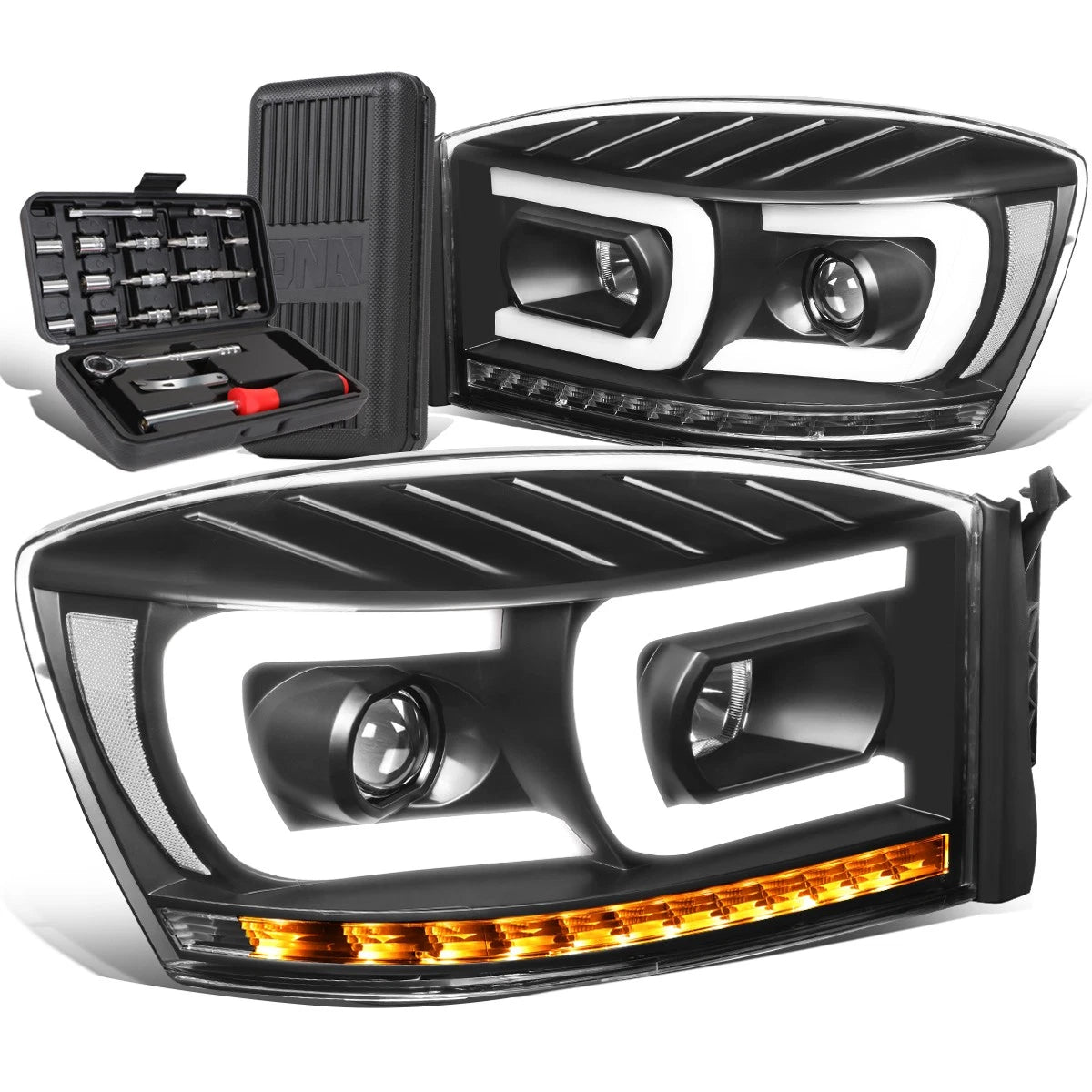 LED Chasing Projector Headlight for Ram Truck (2006–2009)