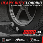 Set of 2 Curb Ramps 38.6"L x 5.9"W x 2"H 8800lbs Capacity for Households