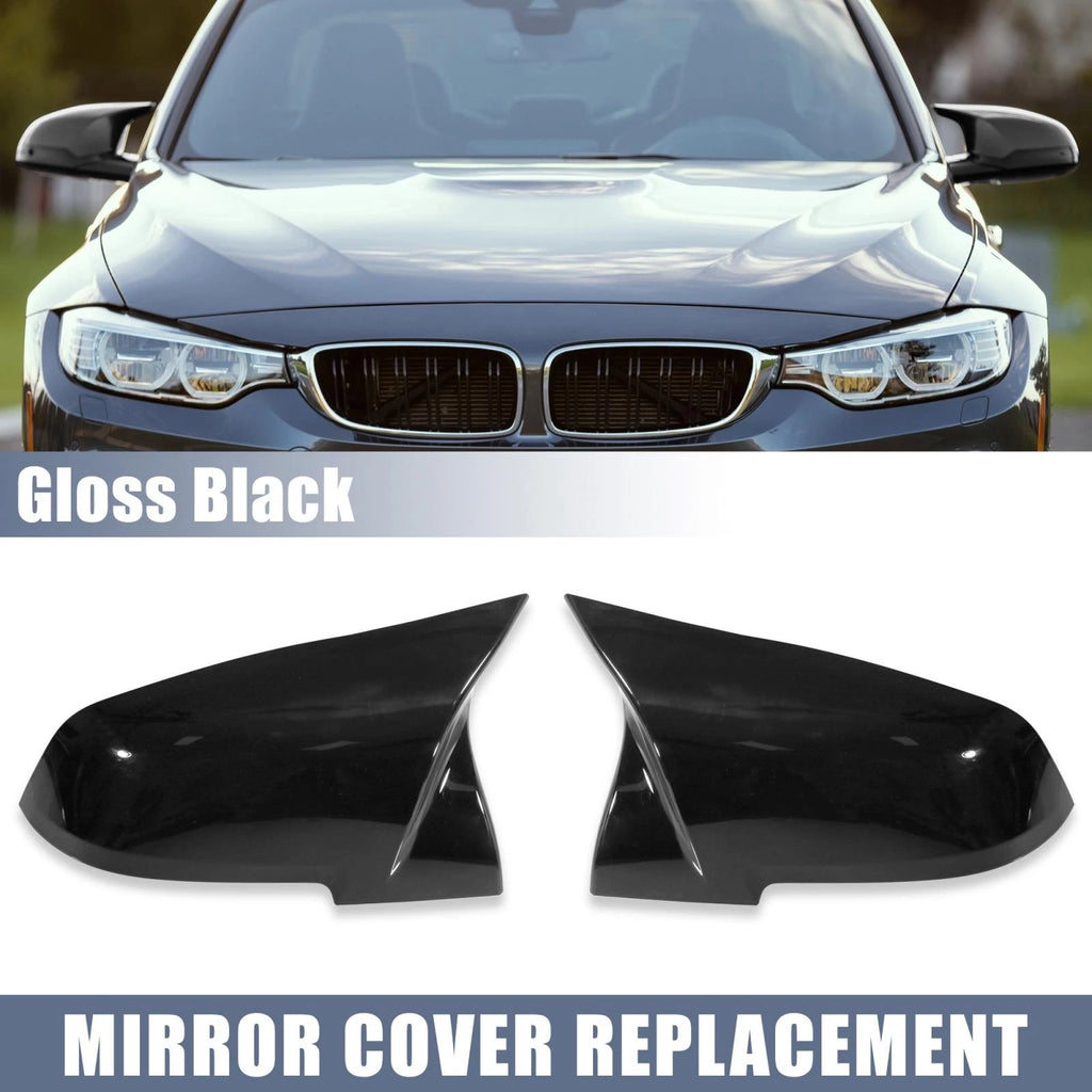 Pair of Gloss Black Rear View Mirror Covers for BMW F20 F22 F23 F30 F31 F32 (2012–2019) 1 745065025338