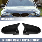 Pair of Gloss Black Rear View Mirror Covers for BMW F20 F22 F23 F30 F31 F32 (2012–2019) 1 745065025338
