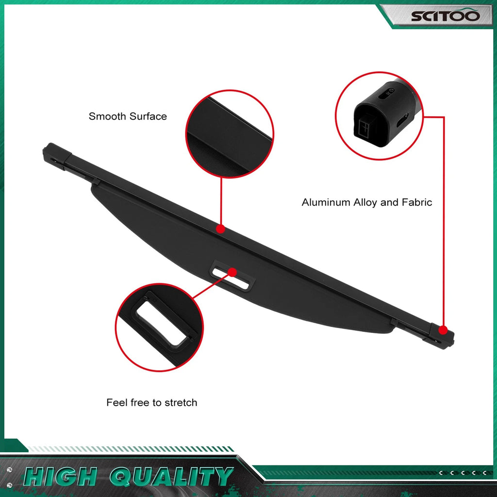 Retractable Privacy Shield Cargo Cover for Jeep Cherokee (2019–2023)