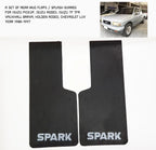 Rear Mud Flaps for Holden TF Rodeo Isuzu 88-97 ( Black Rubber)