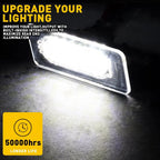 2X LED License Plate Lights for Toyota Corolla Sedan (2014–2019)