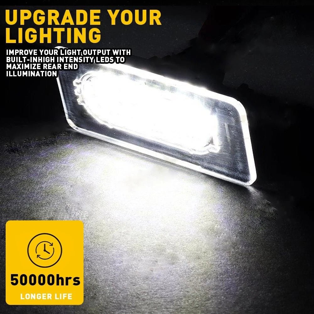 2X LED License Plate Lights for Toyota Corolla Sedan (2014–2019)