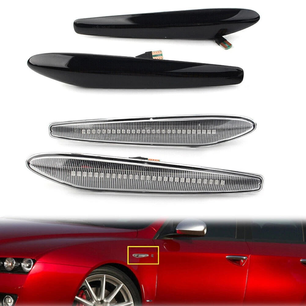 Dynamic LED Sequential Side Marker Light for Alfa Romeo 159 Brera Spider (2006–2011)