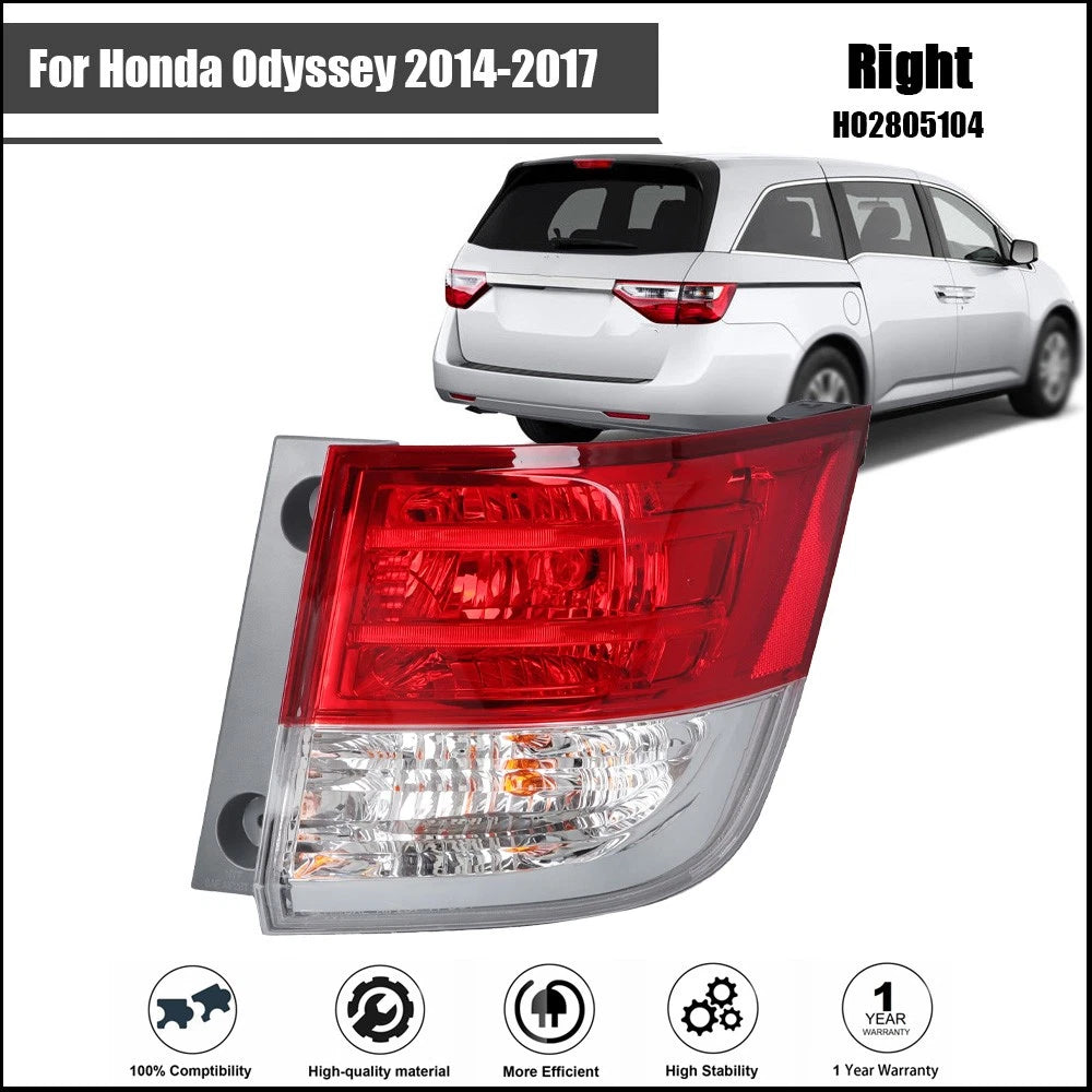 Red Clear Tail Light Brake Lamp for Honda Odyssey (2014–2017)