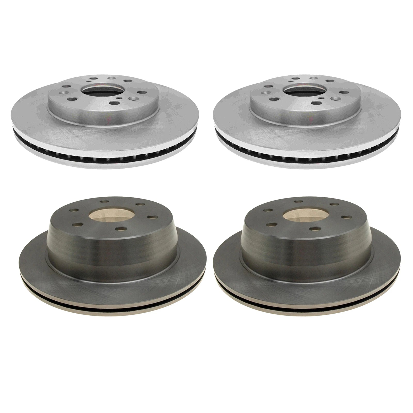 ACDelco Silver Brake Kit Disc Rotors Set for Silverado Sierra (330mm & 325mm)