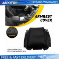 Center Console Armrest Cover for Ford Taurus (2010–2019) Black Leather Synthetic