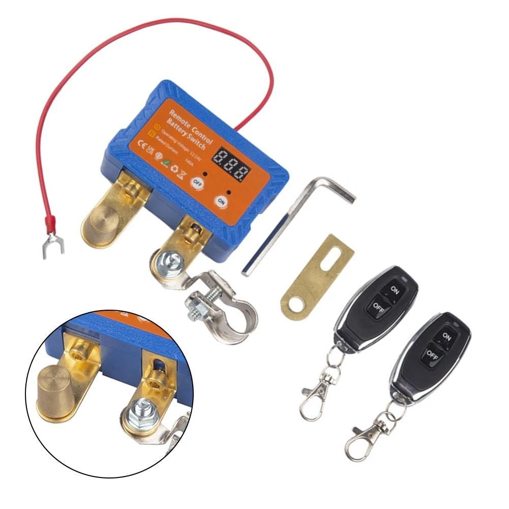 Automatic Remote Battery Disconnect Switch 12V 24V 140A for Truck RV ATV Marine