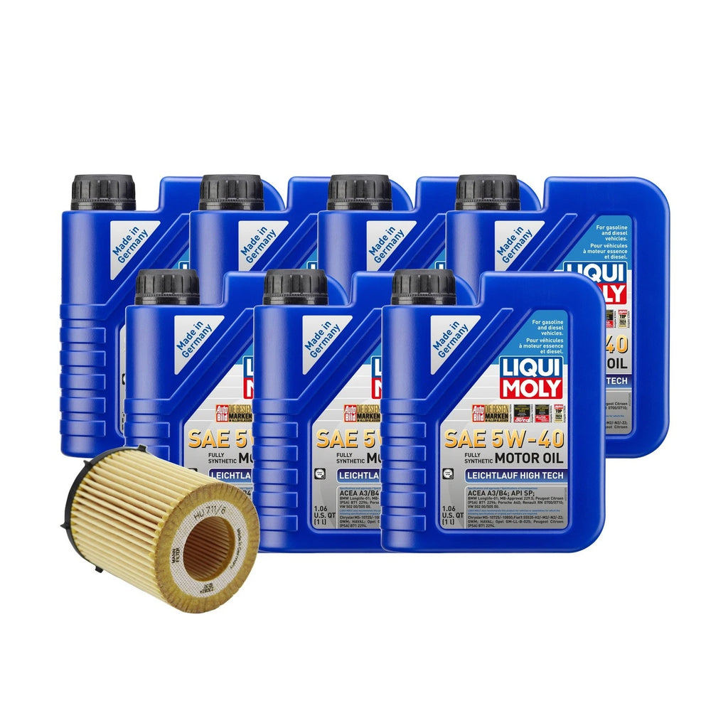 Oil Change Kit for Mercedes M274 (7L Liqui Moly Leichtlauf 5W40)