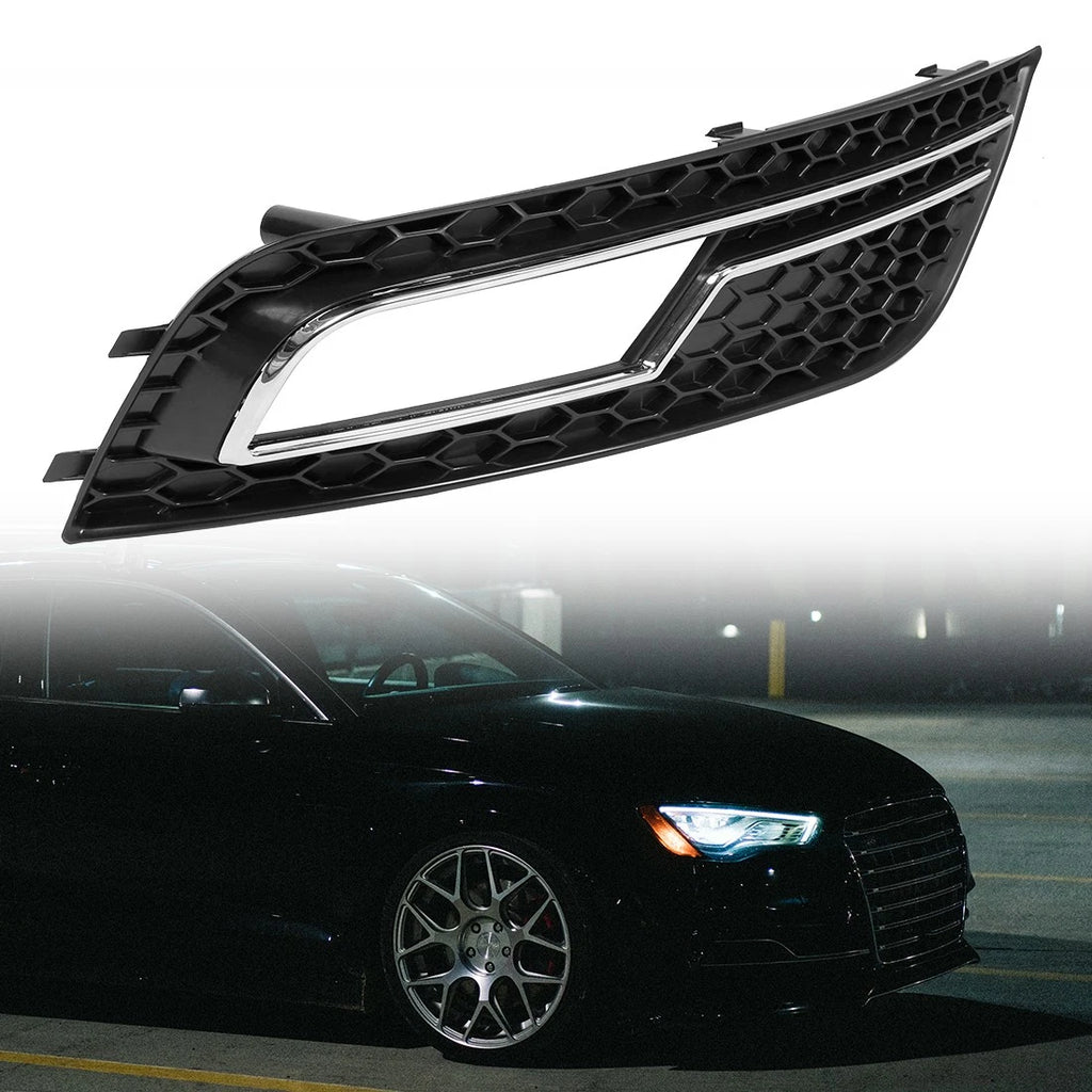 Front Right Fog Light Grille Cover Trim 8K0807682K for Audi A4L (2013–2016)