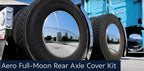Rear Axle Covers Chrome Set Aero Full Moon Disc Kit for Jeep Wrangler JK (2007–2018)