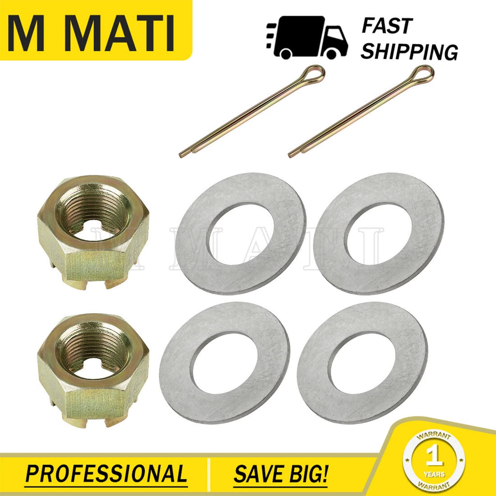2X Rear Axle Castle Nut w/ Pin for Polaris Scrambler 500 (1997–2012)