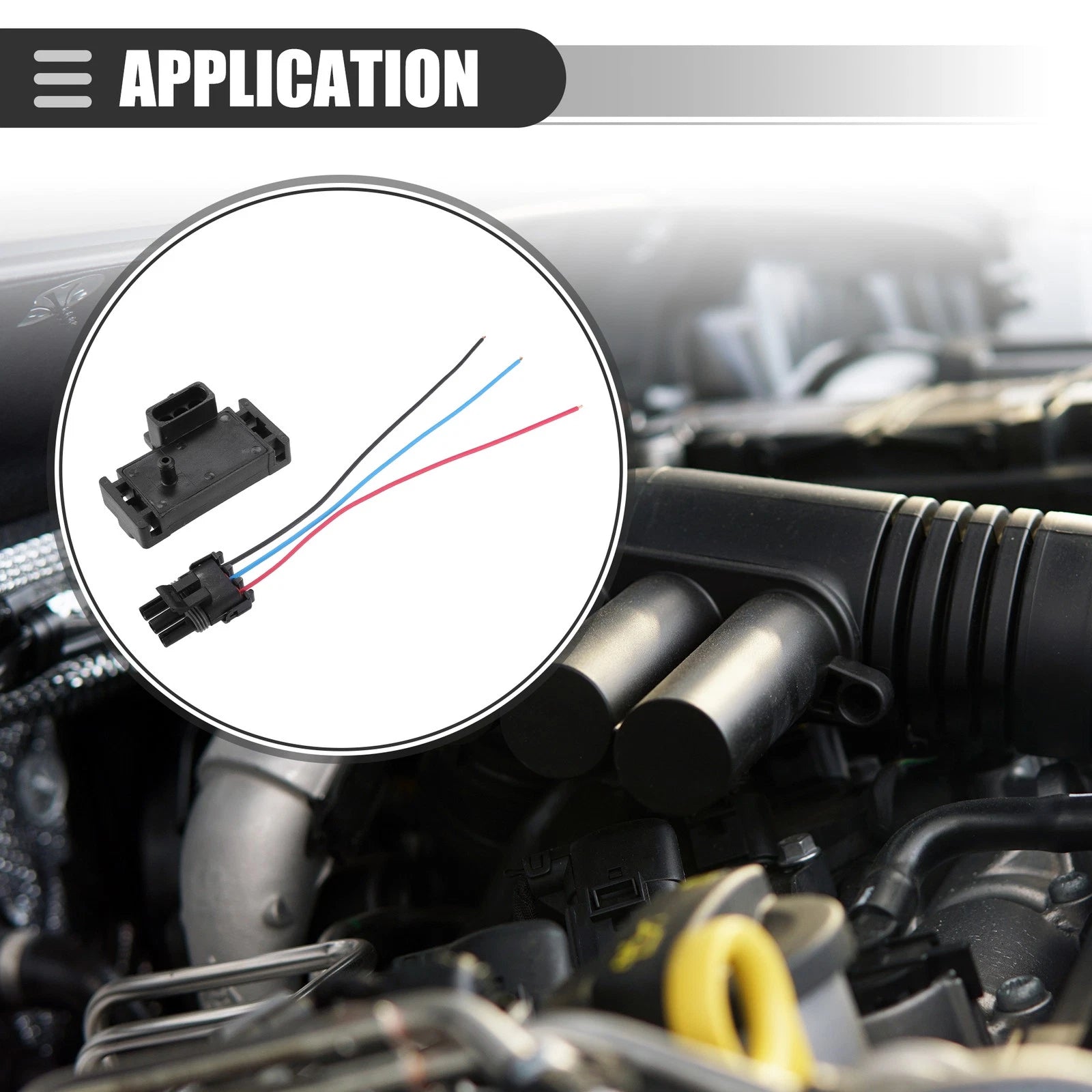Set of 1 Manifold Air Pressure Sensor for Buick Century (1997–2005) No.12223861/12219935