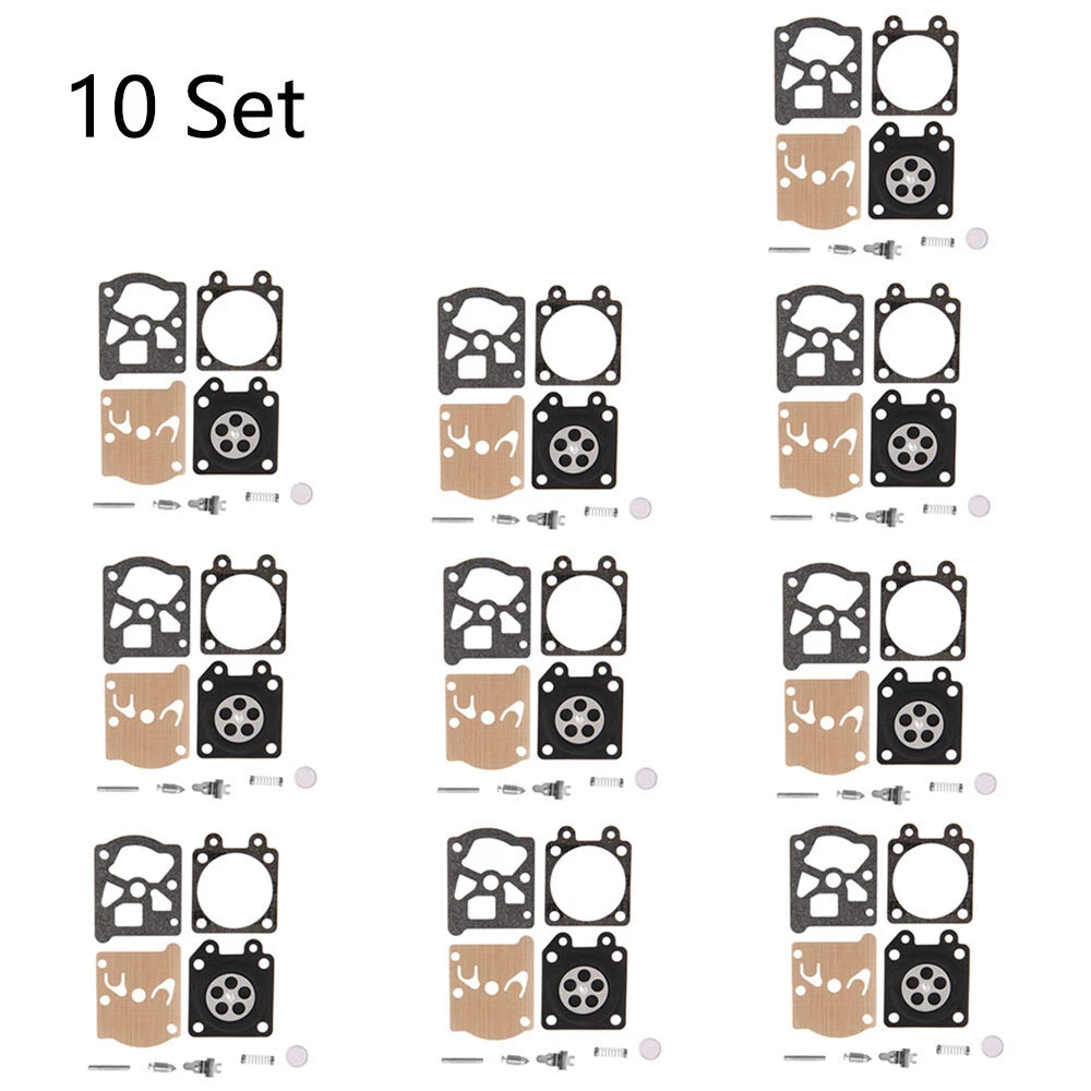 Set of 10 Carburetor Gasket Kit for Chainsaw 38/45/52/58 (4500–5800)