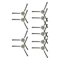 10 Pack Side Brush for Lefant M210P (2020–2023) Replacement Parts