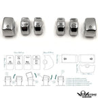 Chrome Hand Controls Switch Button Covers for Harley Davidson Softail (2011)
