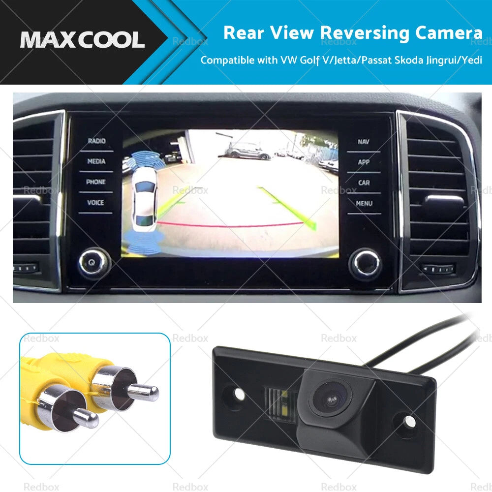 Rear View Reversing Camera for VW Tiguan Golf Passat Skoda (2010–2023)