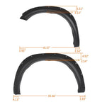 Set of 4 Fender Flares Pocket Rivet Style for Dodge Ram 1500 (2009–2023)