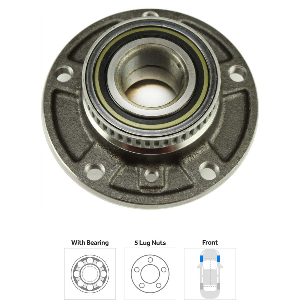 2X Wheel Hubs for BMW 3 Series (E90, E92, E93)