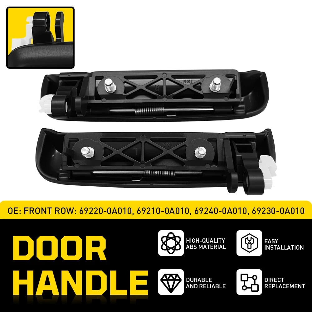 Front Pair Exterior Door Handles for Toyota Tercel (1995–1999) - Black