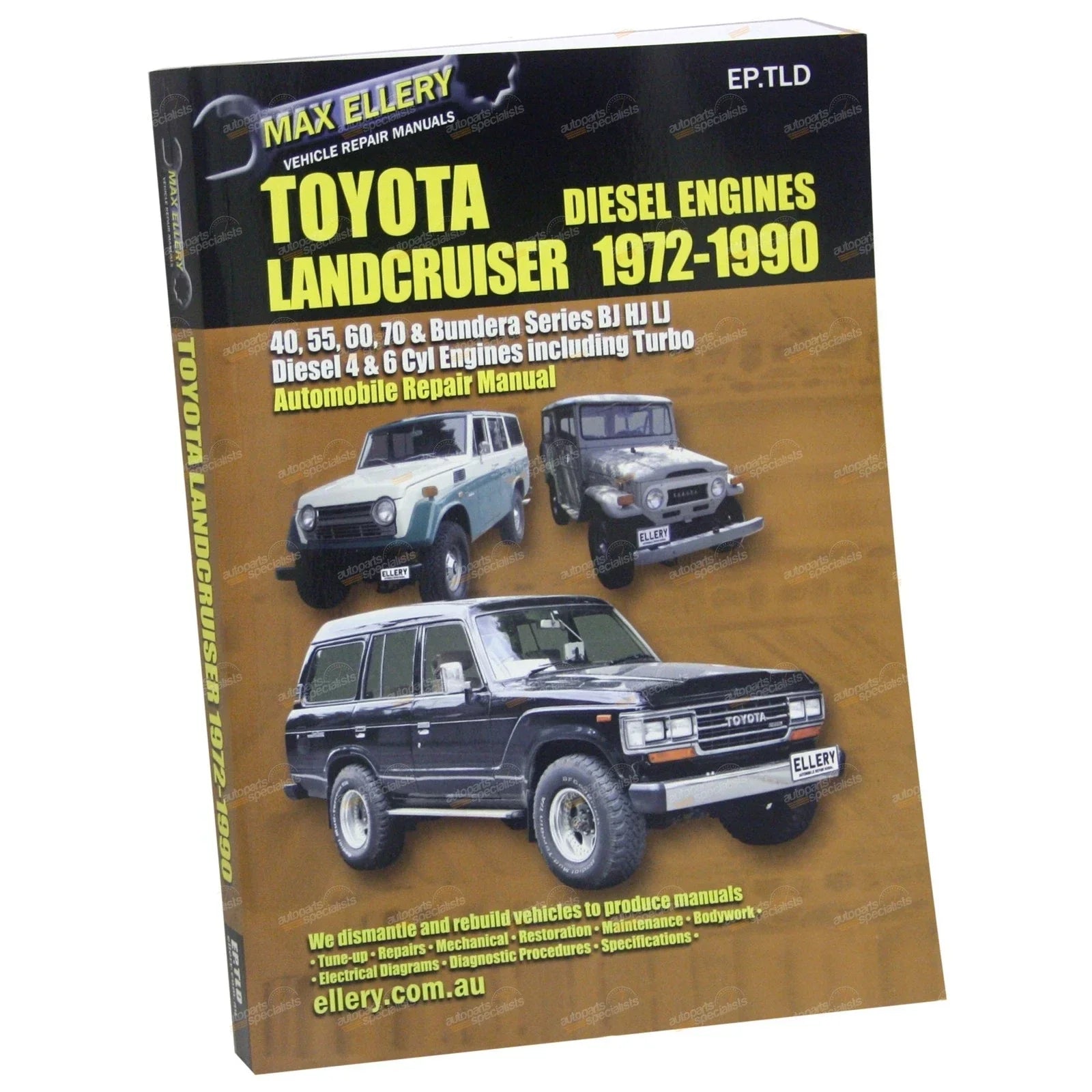 Workshop Repair Manual Book Diesel for Toyota HJ45 HJ47 HJ60 HJ61 HJ75 BJ42