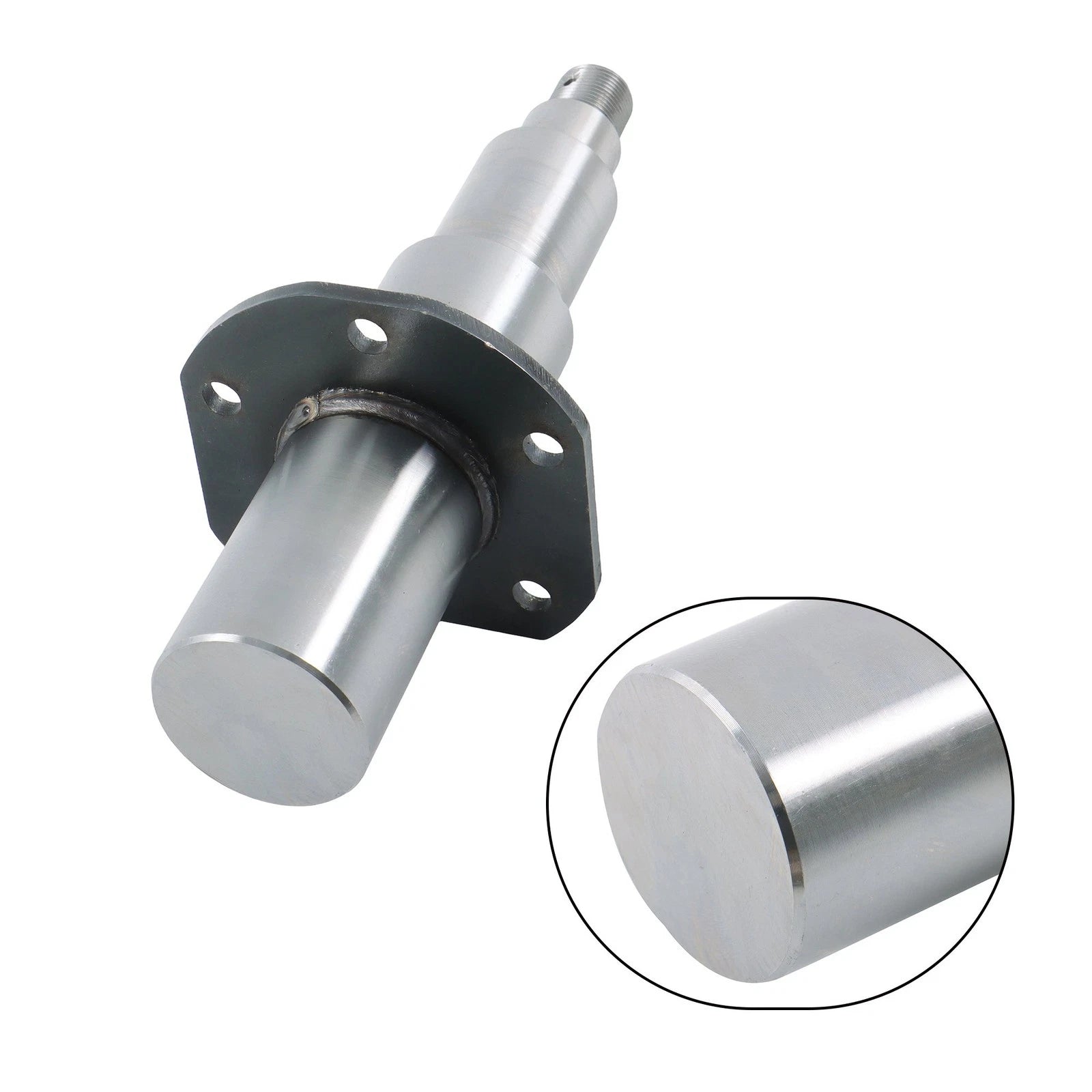 Circular Trailer Axle Spindle with Brake Flange & Fasteners (11'×2.25')