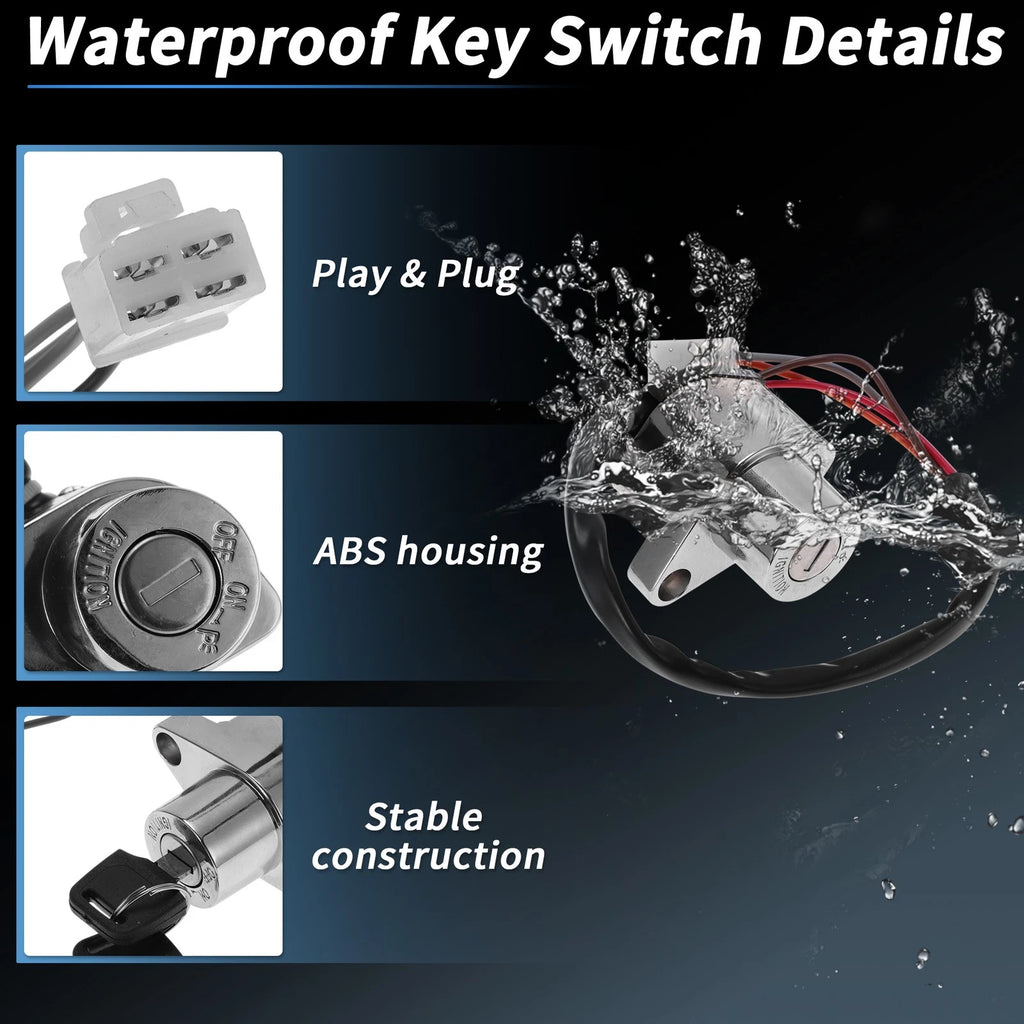 Ignition Key Switch No. 3711038A01 for Suzuki VS800 Intruder 800 (1992–2005)