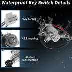 Ignition Key Switch No. 3711038A01 for Suzuki VS800 Intruder 800 (1992–2005)