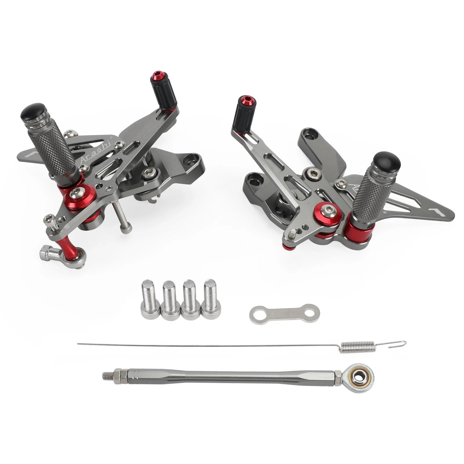 Aluminum Gray Rear Footpegs Footrest for Kawasaki Z900 (2021–2022)