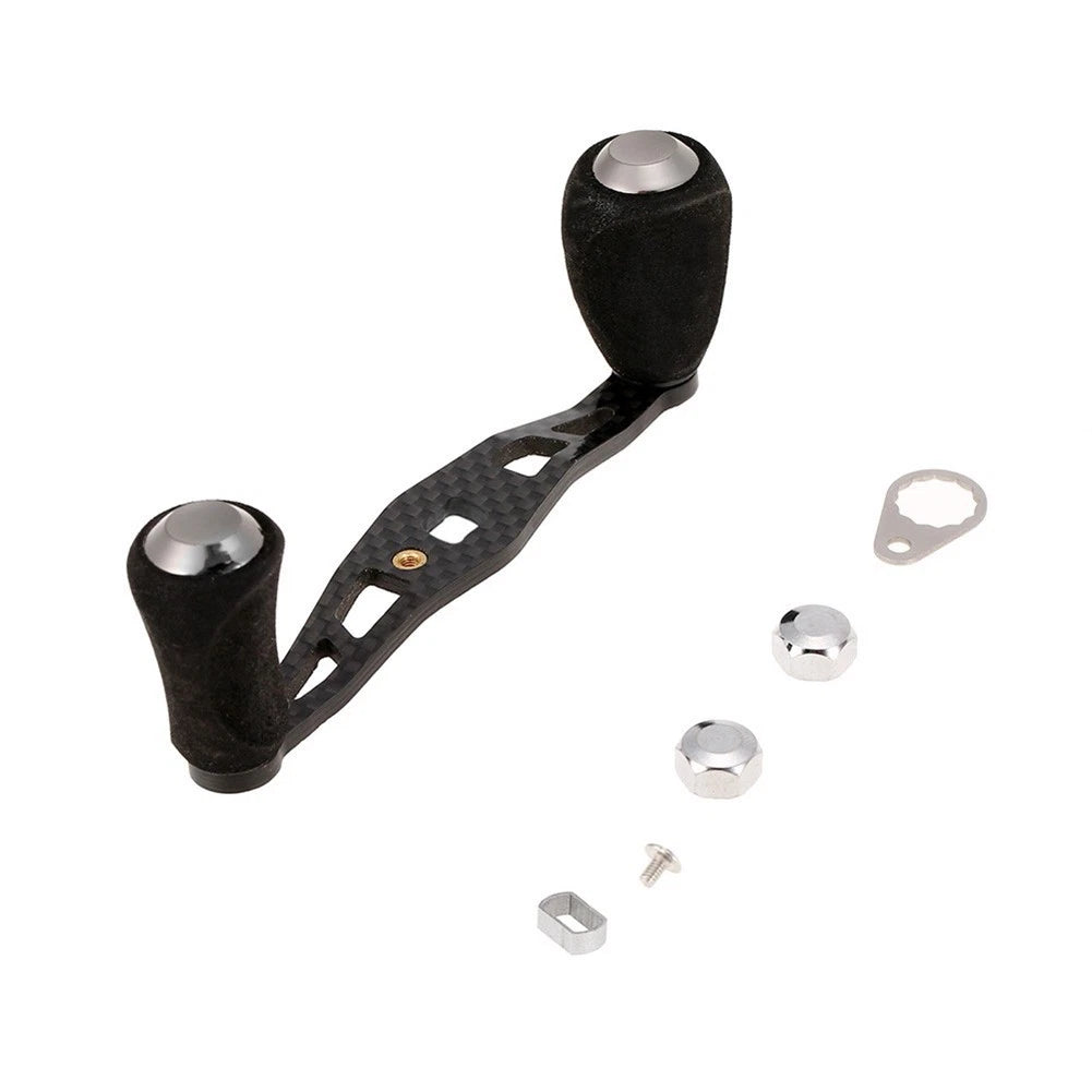 Fishing Reel Handle Knob Anti-slip Carbon Fiber Left Right Portable