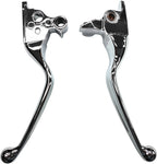 Chrome Brake & Clutch Lever Set for Harley Davidson FLHR & FLHTC (1994–2023)