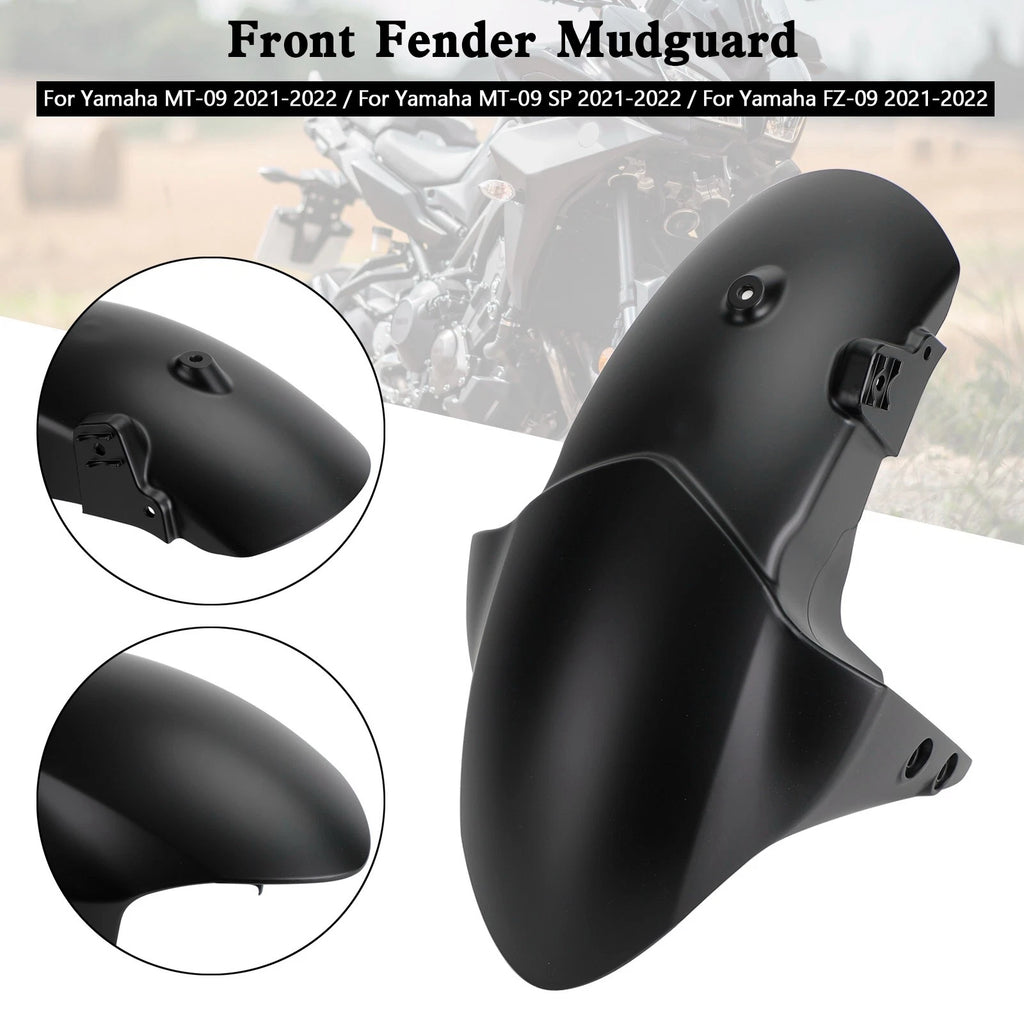 Front Fender Mudguard for Yamaha MT-09/SP FZ-09 (2021–2023) XSR900/GP (2022–2025) Matt Black