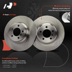 Front Disc Brake Rotors & Ceramic Pads for BMW 745i 2002-2005
