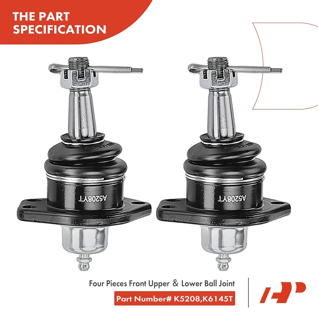 Set of 14 Front Sway Bar Tie Rod Idler Arm Ball Joints for Chevy Blazer (1996–2005)