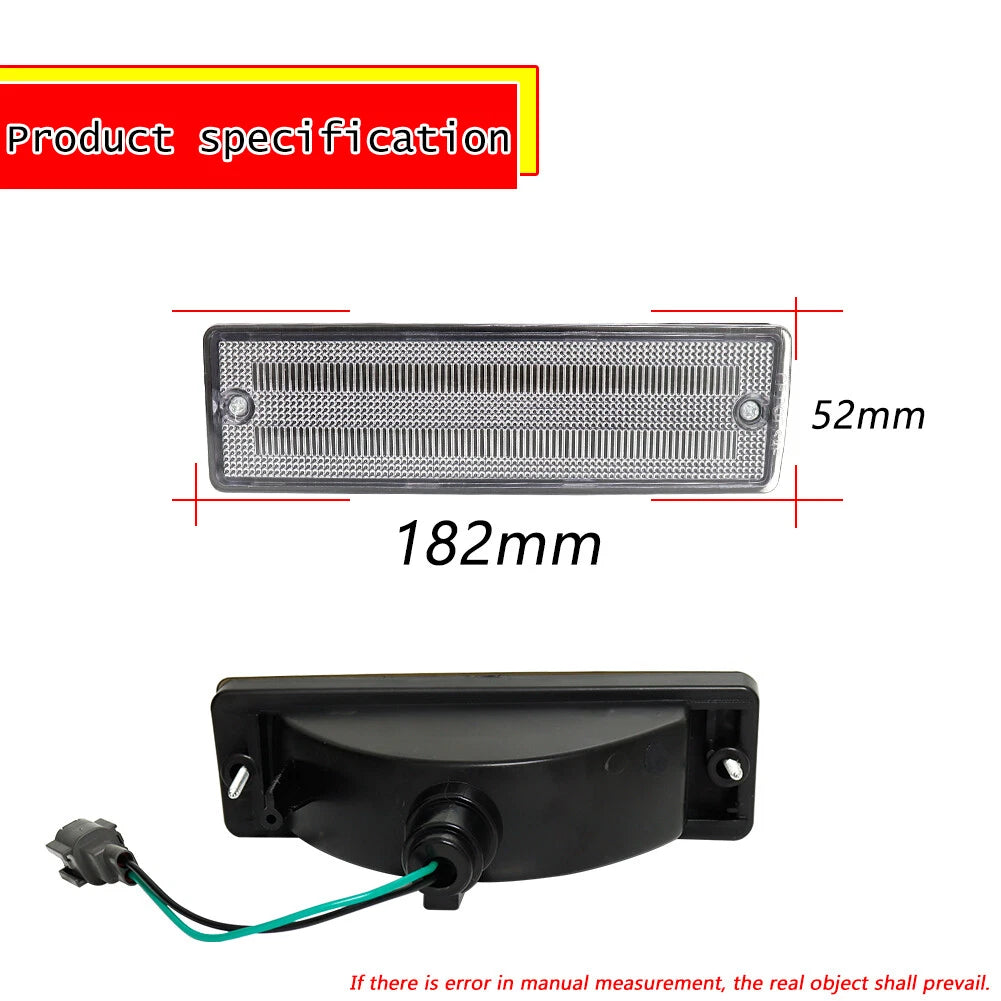 Clear Front Bumper Signal Light for Nissan D21 Pathfinder (1988–1995)