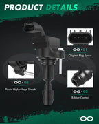 Set of 4 Ignition Coils for Chevrolet Captiva Sport Cobalt Equinox Malibu Pontiac G6 (2006–2015)