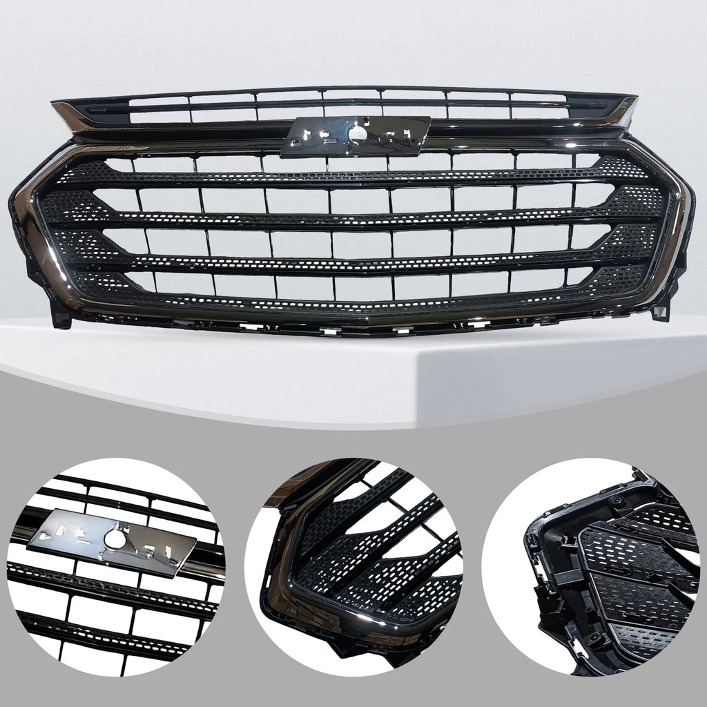 Black Front Bumper Upper Grille for Chevrolet Traverse (2018-2021)