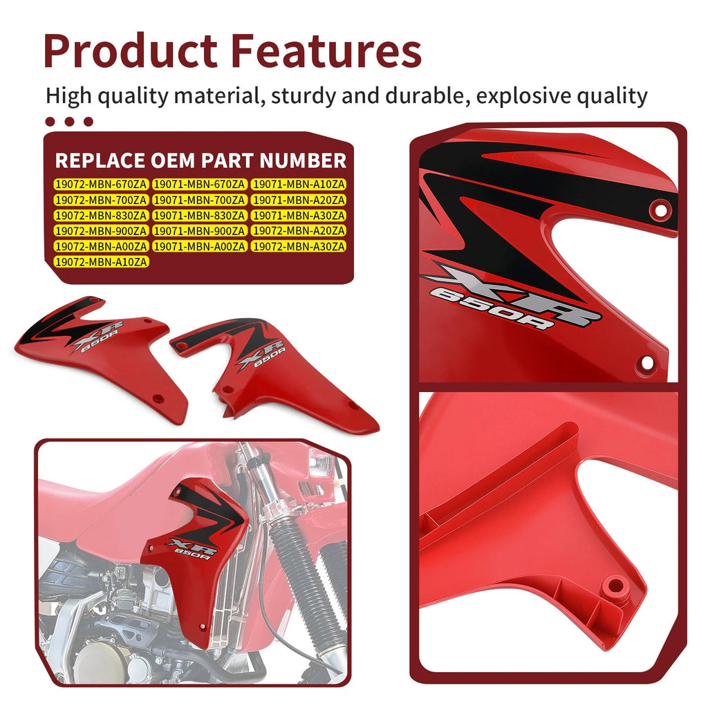 Radiator Shroud Set for Honda XR650R (2000-2007)