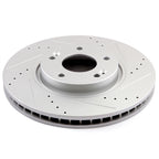 Front Brake Rotors & Ceramic Pads for Hyundai Sonata (2009–2010) Drilled Slotted