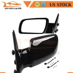 Manual Fold Side View Mirrors Cover Pair for Chevy GMC Pickup (1988–1998)
