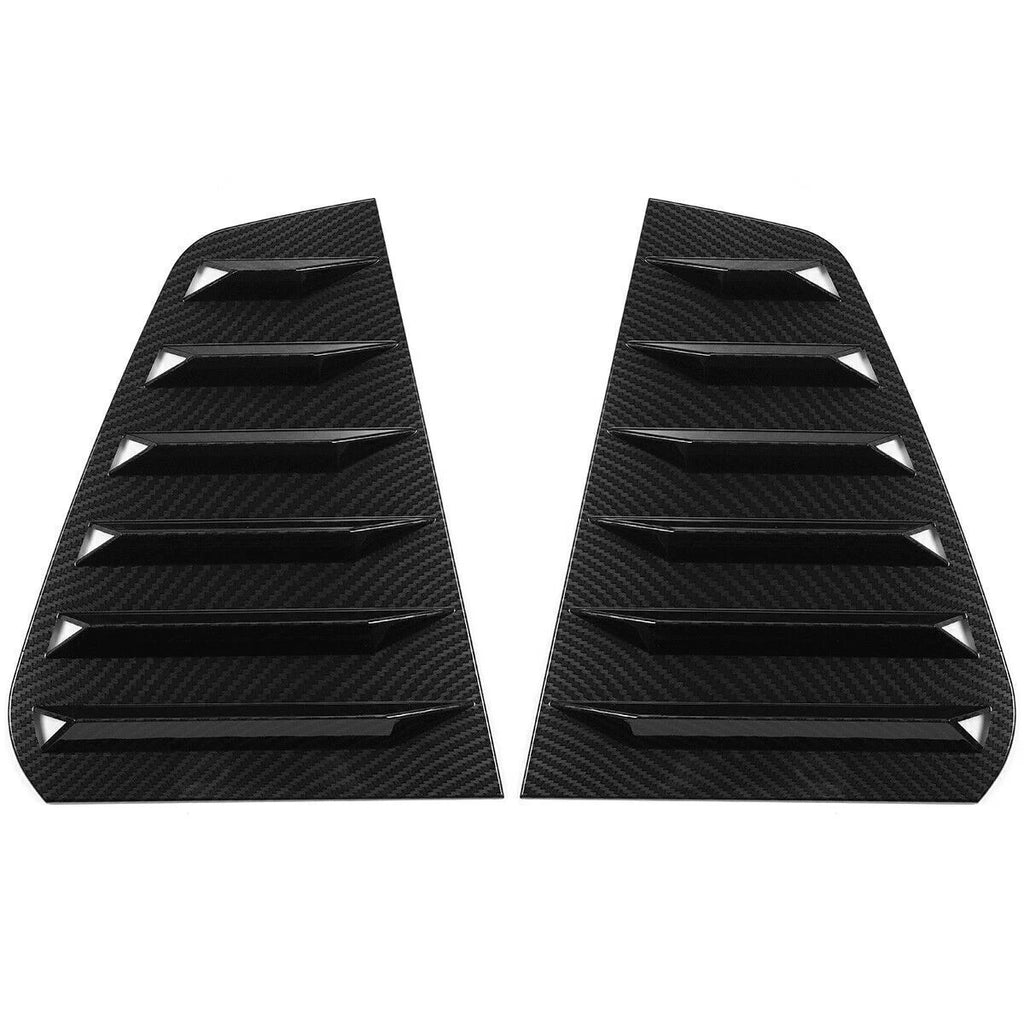 Pair Carbon Look Window Louver Rear Side Vent Cover for Golf 7 GTI R (2014–2020)