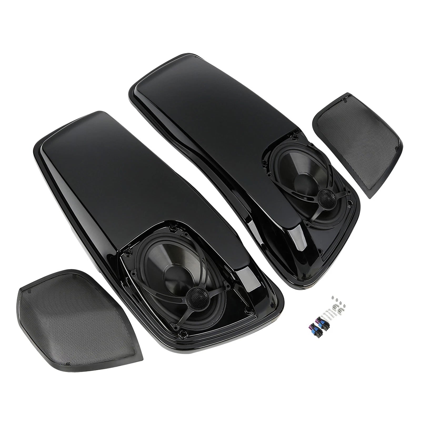 Hard Saddlebags Lids with 5x7" Speakers for Harley CVO Street Glide (2014–2024)