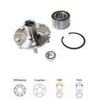 Wheel Hubs for Toyota Solara (1999–2003) Front & Rear 5 Lug with Bearing