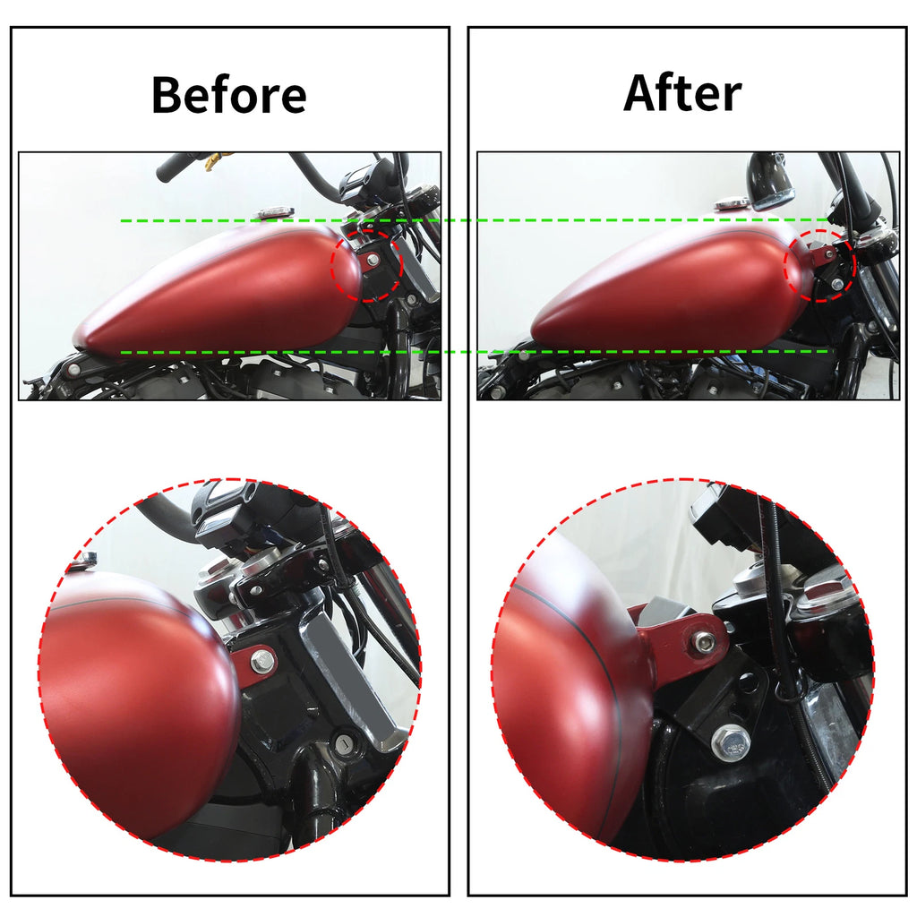 Fuel Gas Tank Lift Riser Kit for Harley Softail Slim FLSL (2018–2025)