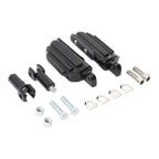 Black Passenger Footpeg Footrest Support Mount for Harley Softail (2000–2006)