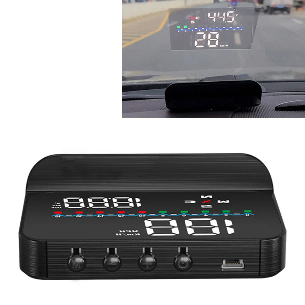 M19 GPS Car HUD Altitude Head-Up Display for Mileage & Fatigue Alert (2019-2023)
