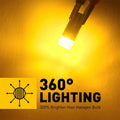 2X Amber LED Front Side Marker Light Bulbs for AUXITO 168 194 2825 T10
