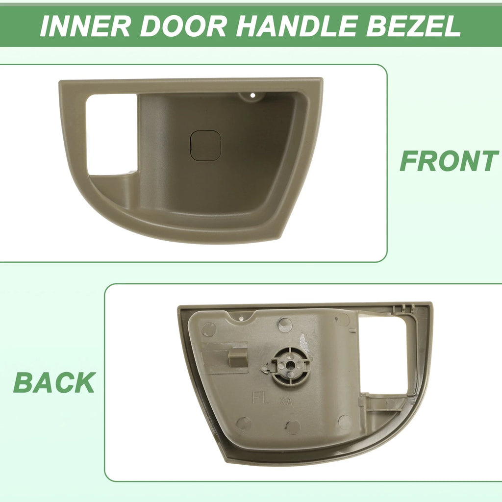 Rear Left Interior Door Handle Trim Bezel for Hyundai Santa Fe (2007–2012) Beige